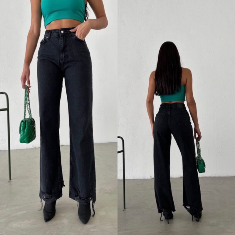 Дамски дънки с изчистен ефект