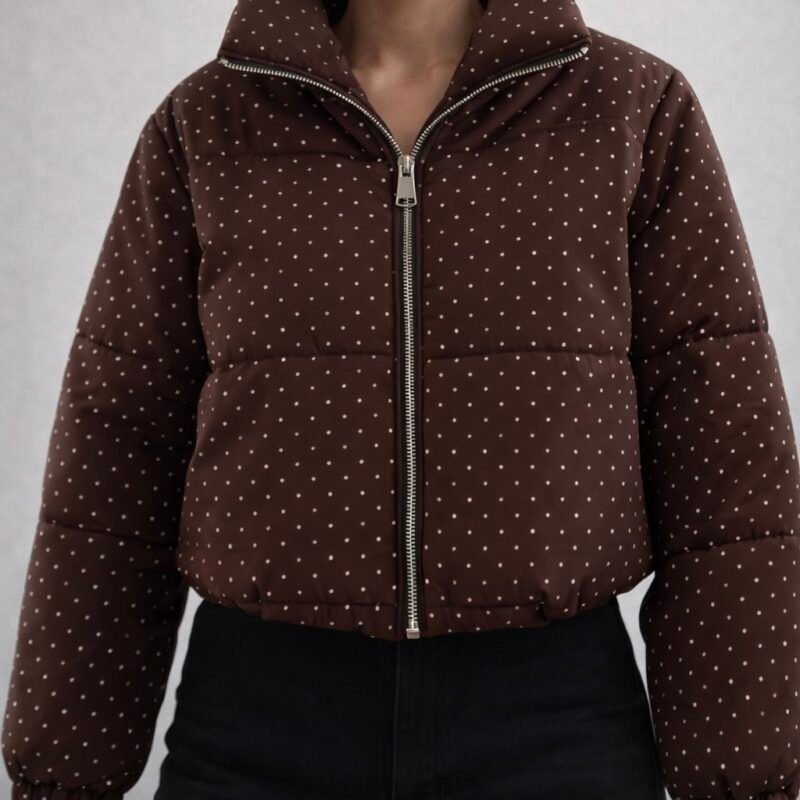 Дамско яке с камъчета