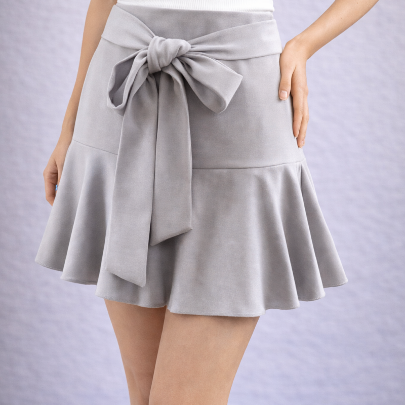 Дамска пола с панделка