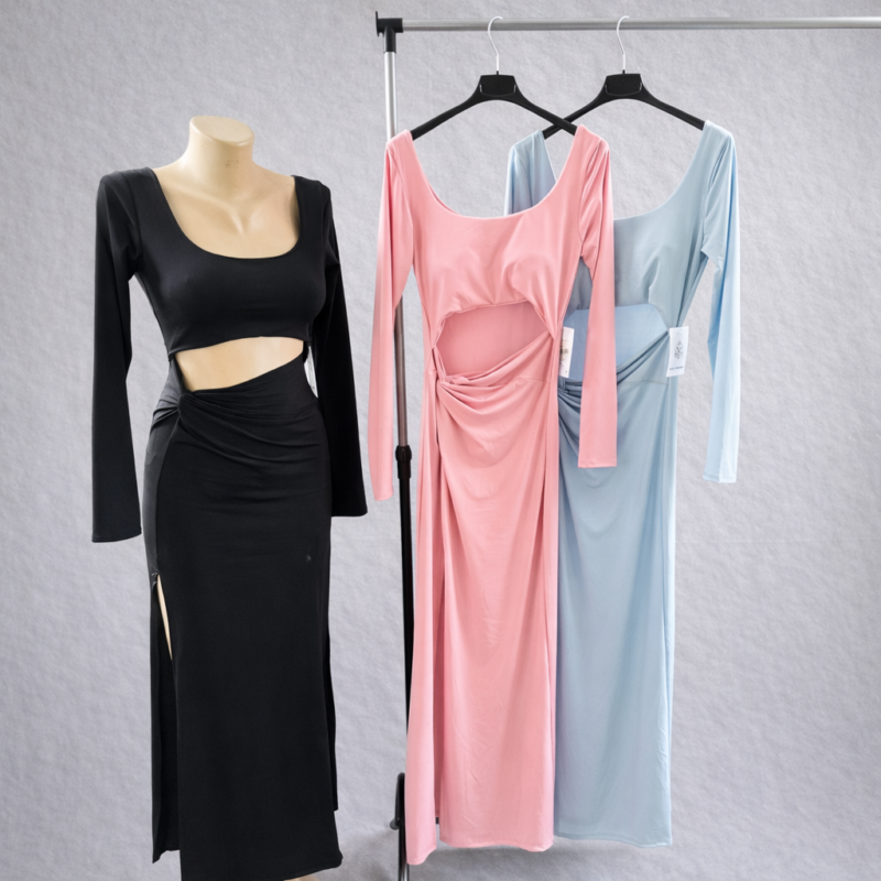 Дамска дълга рокля