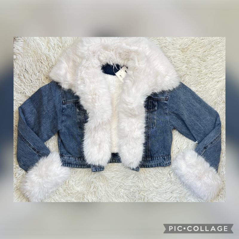 Дънково яке с каракул