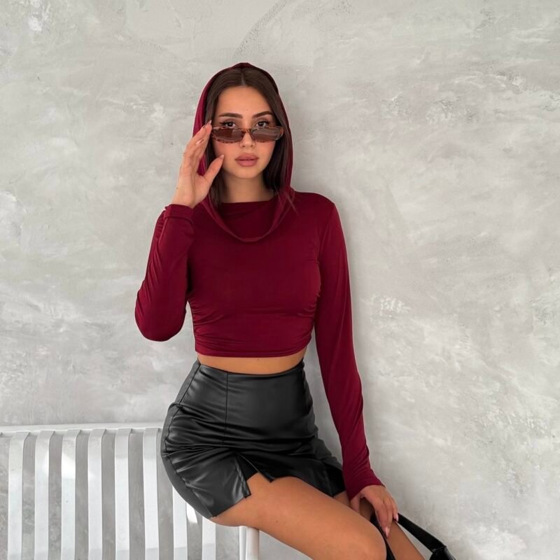 Дамска блуза с качулка