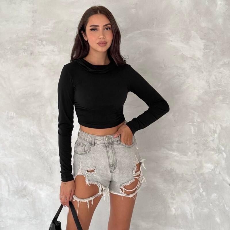 Дамска блуза с качулка