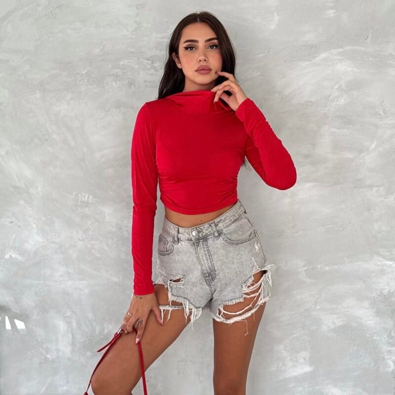 Дамска блуза с качулка