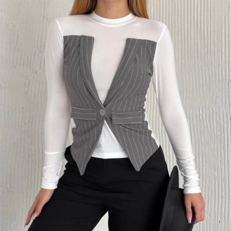 Дамска блуза с дълъг ръкав