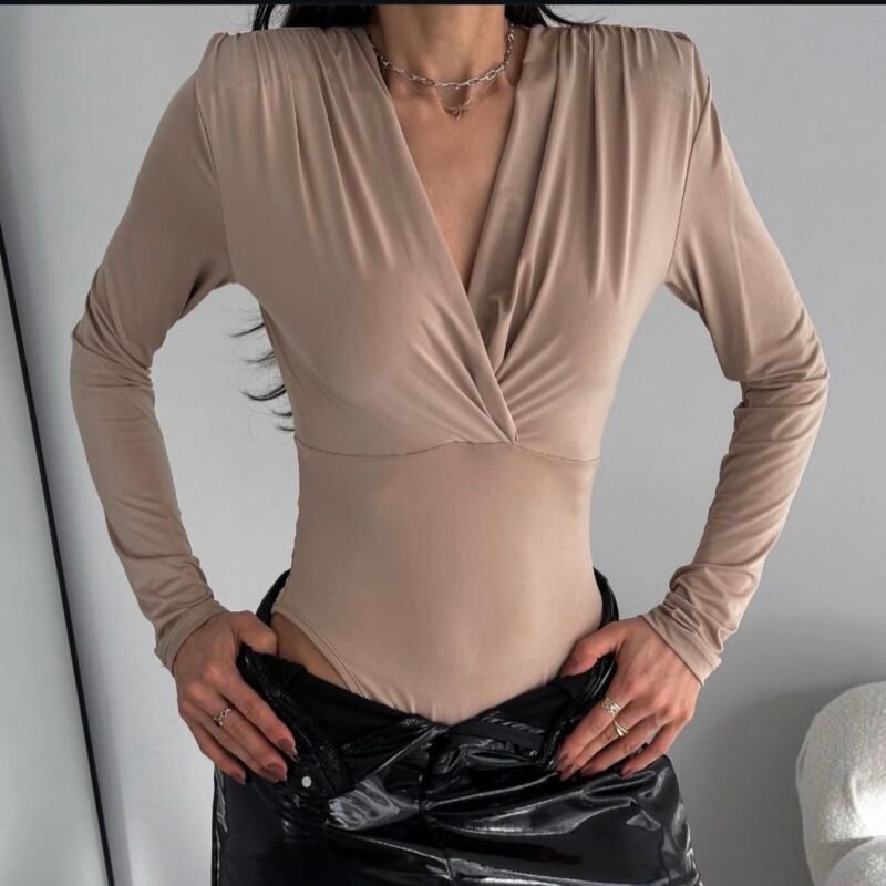 Дамско боди с дълъг ръкав