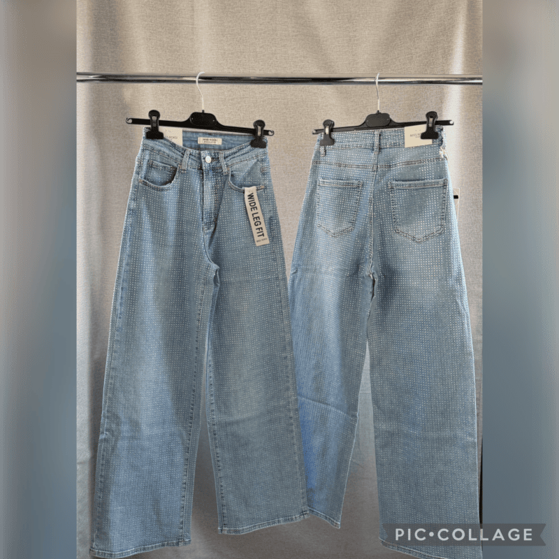 Дамски дънки с камъчета