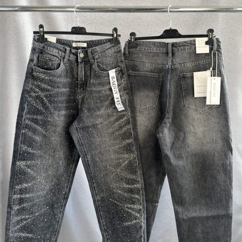 Дамски дънки с камъчета