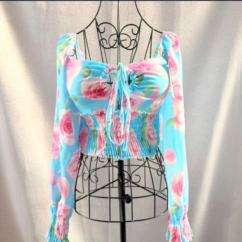 Дамска блуза с флорален принт