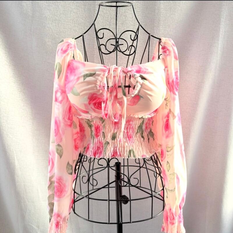 Дамска блуза с флорален принт