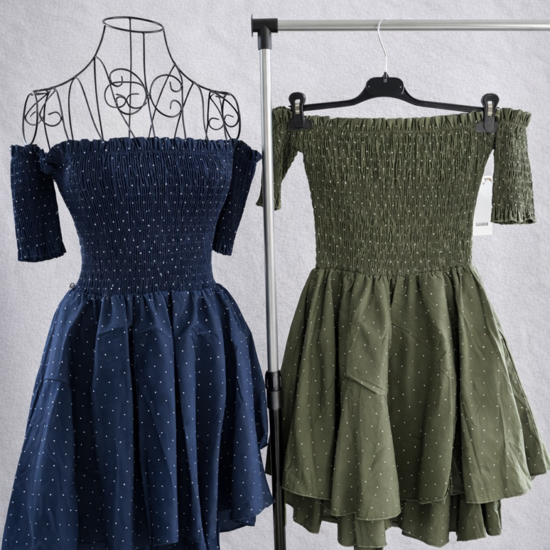 Елегантни рокли с камъчета