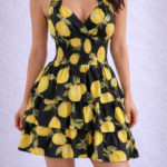 Лятна рокля с лимони