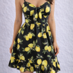 Лятна рокля с лимони